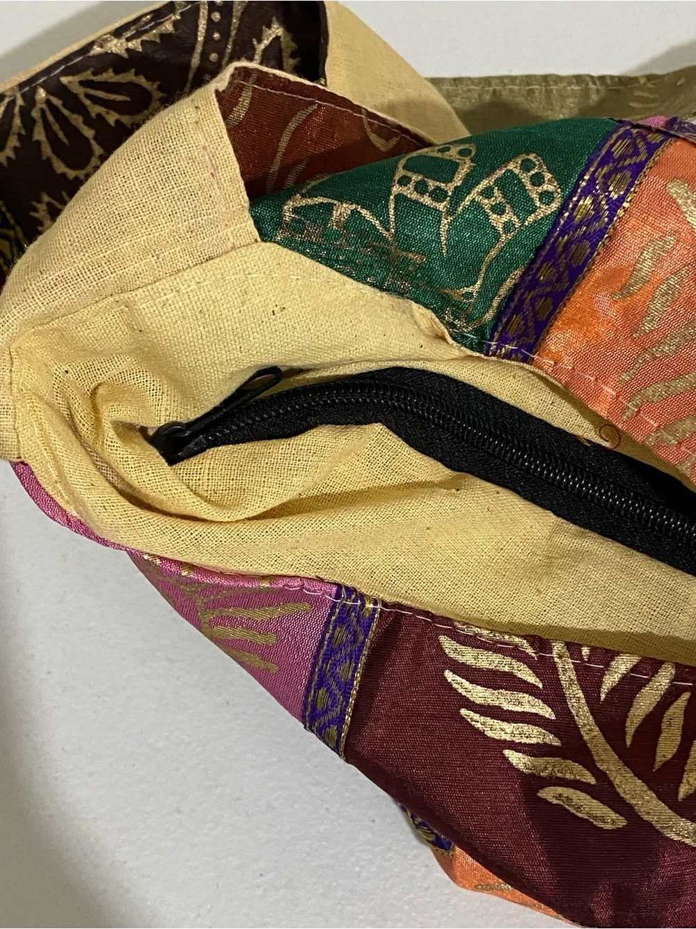 New Patchwork Multicolor‎ Shoulder Bag with Elephant Motif